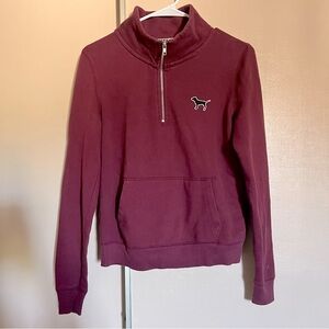 Quarter Zip Sweater || PINK